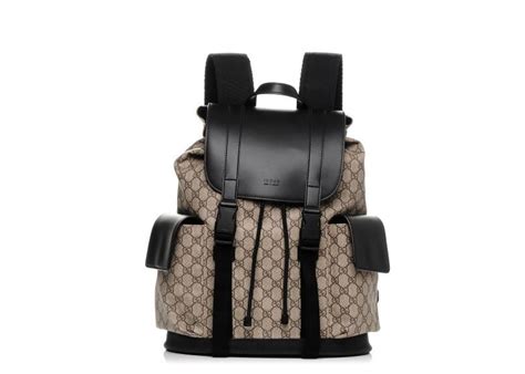 Gucci Soft Backpack Monogram GG Black/Brown